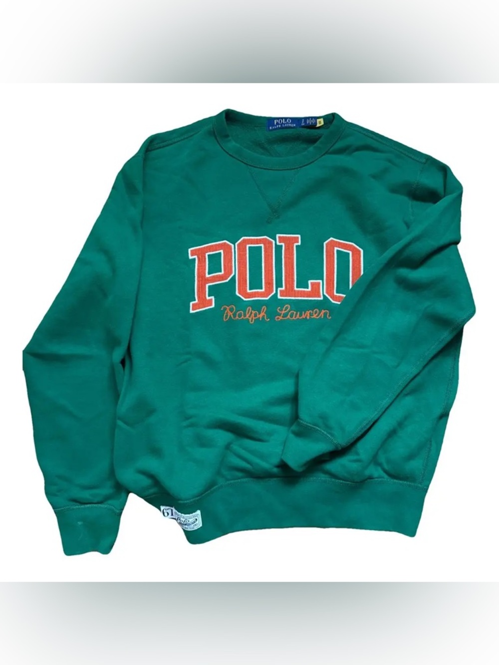 Men’s Polo Ralph Lauren green crewneck sweatshirt